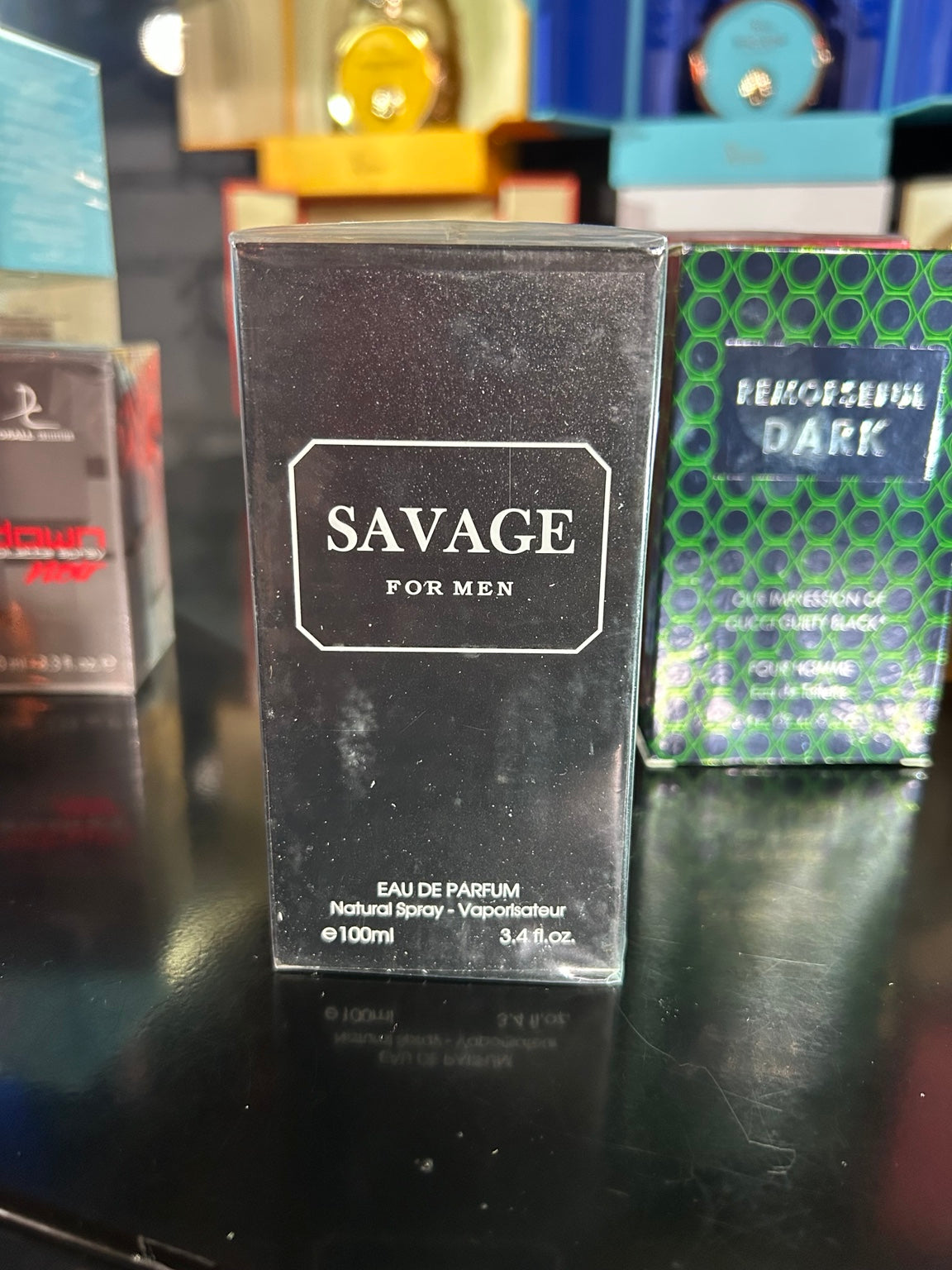 Actual donated Fragrance Couture Savage for Men 100ml Eau de Parfum box