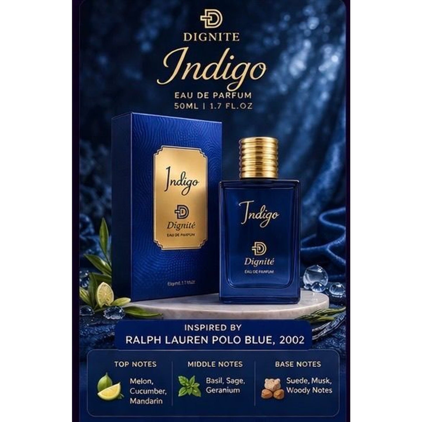 Dignite Indigo Men’s Eau de Parfum – 50ml