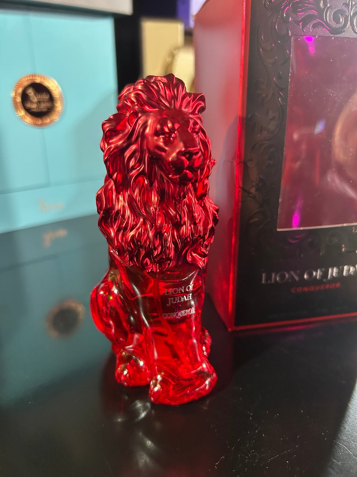 Lion of Judah Conqueror 90ml bottle close-up