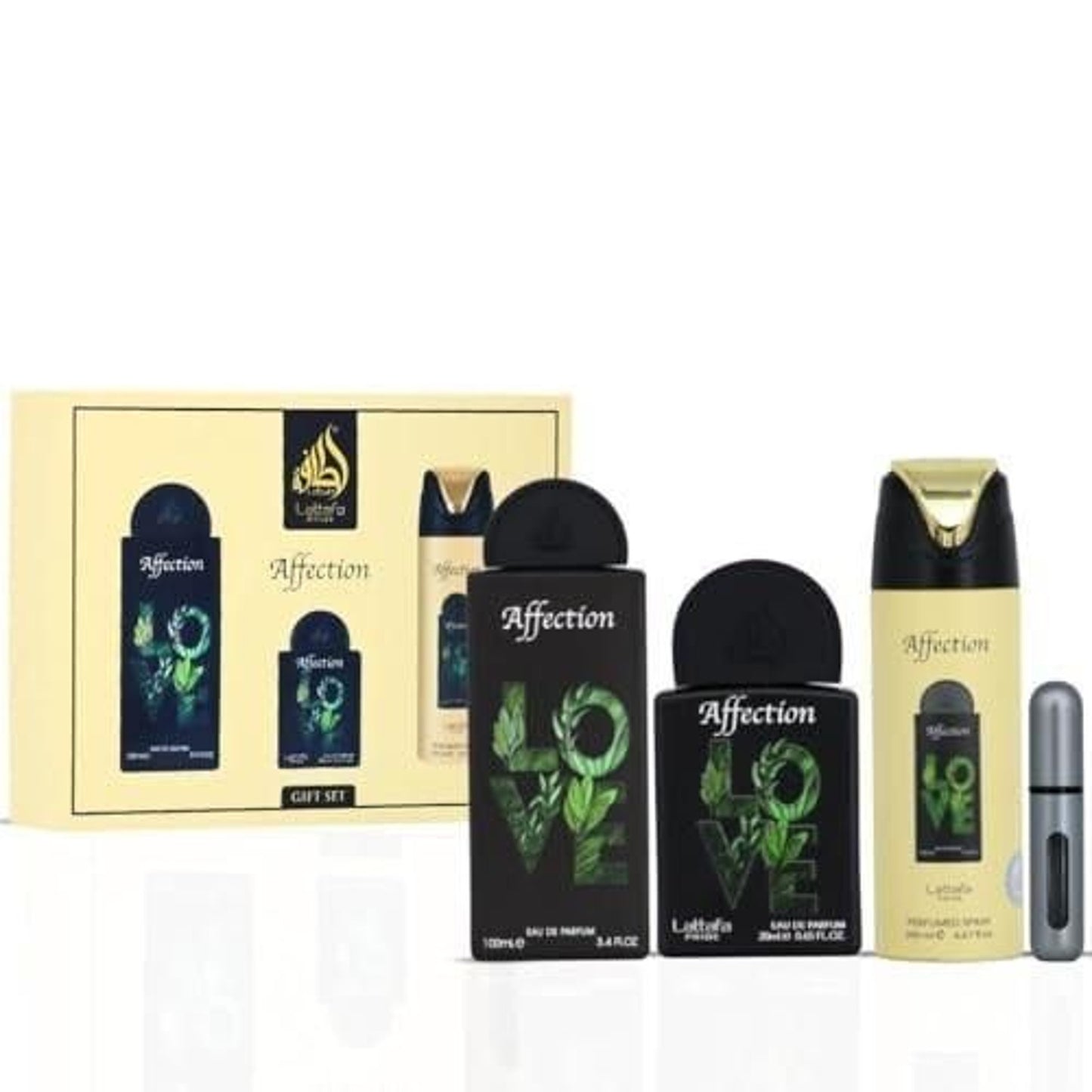 Lattafa Pride Affection Unisex Three-Piece Fragrance Gift Set – 100ml + 20ml + 200ml