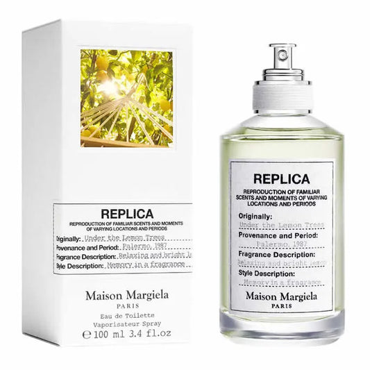 Maison Margiela Replica Under the Lemon Trees Eau de Toilette 100ml bottle and box