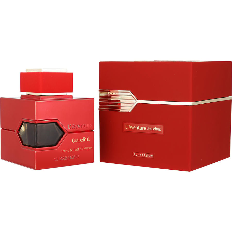 Al Haramain L'Aventure Grapefruit Extrait de Parfum 100ml bottle and box