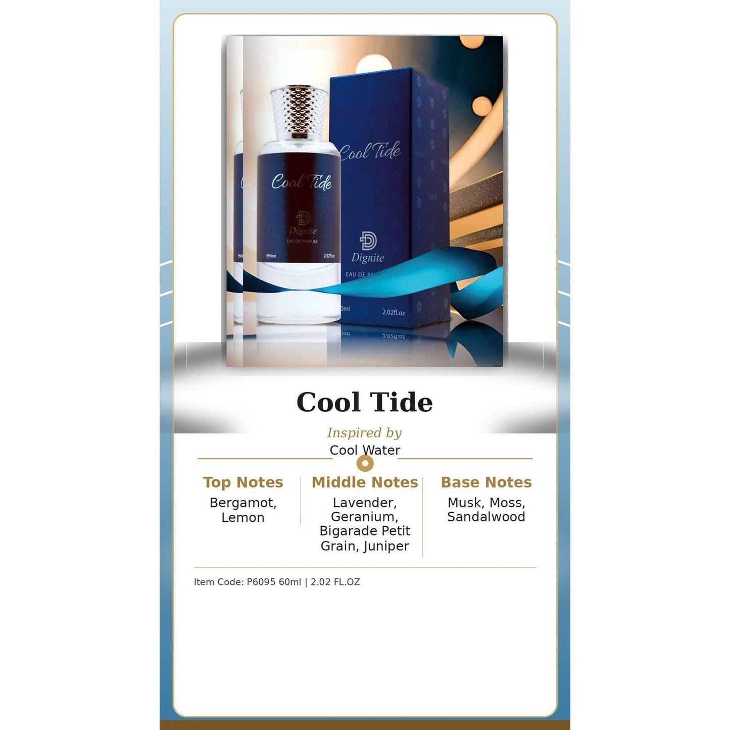 Dignite Cool Tide Men’s Eau de Parfum – 60ml