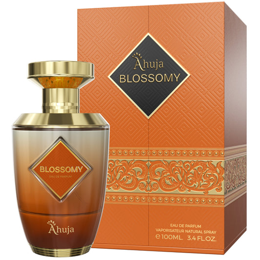 Ahuja Blossomy Eau de Parfum 100ml bottle and box