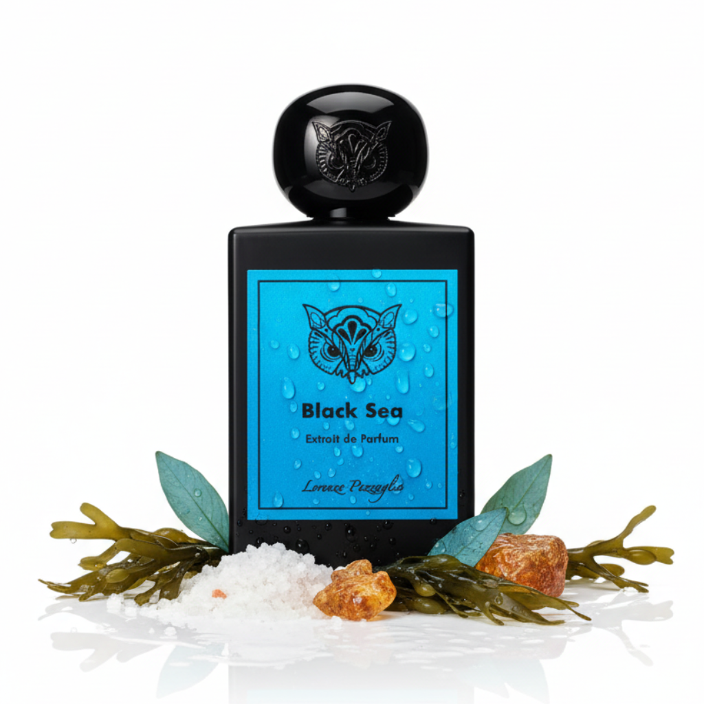 Lorenzo Pazzaglia Black Sea scent story with sea salt, seaweed and marine notes