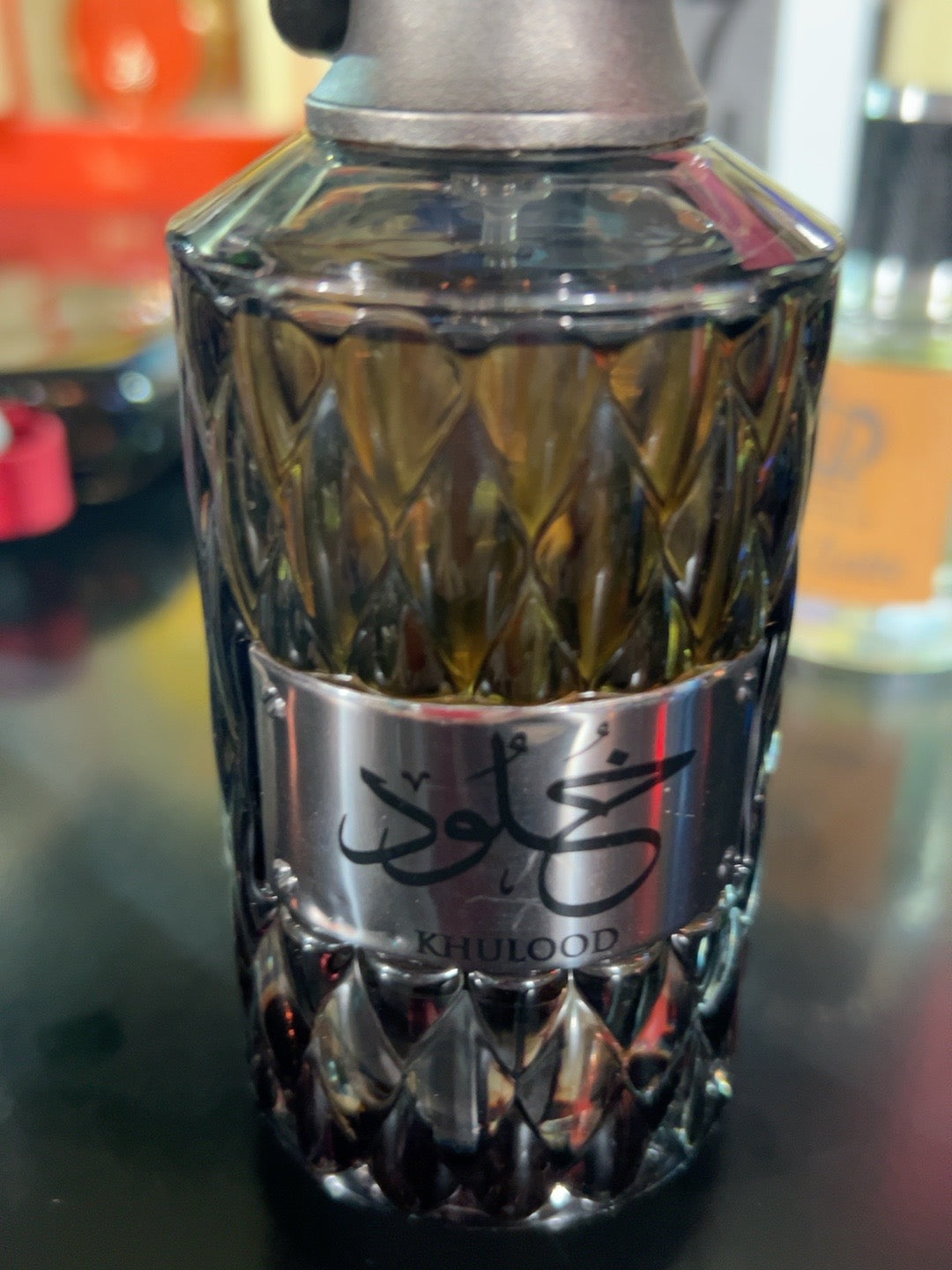 Le Falcone Khulood bottle close-up - actual Blessing Shelf item