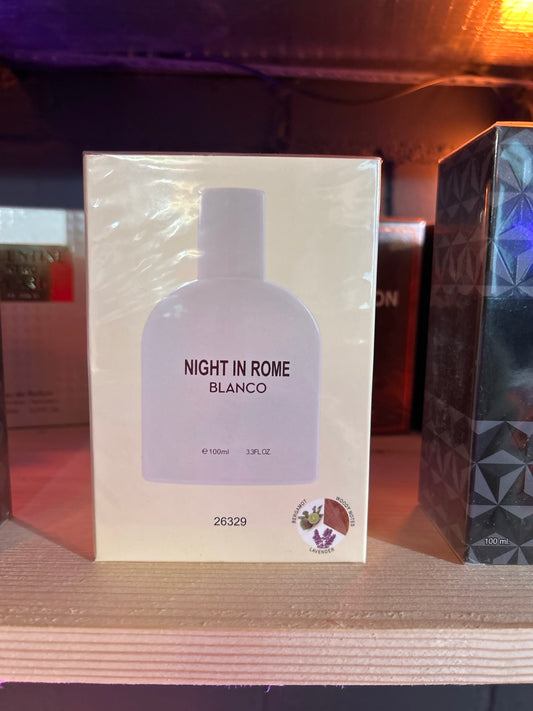 Night in Rome Blanco 100ml — actual donated box