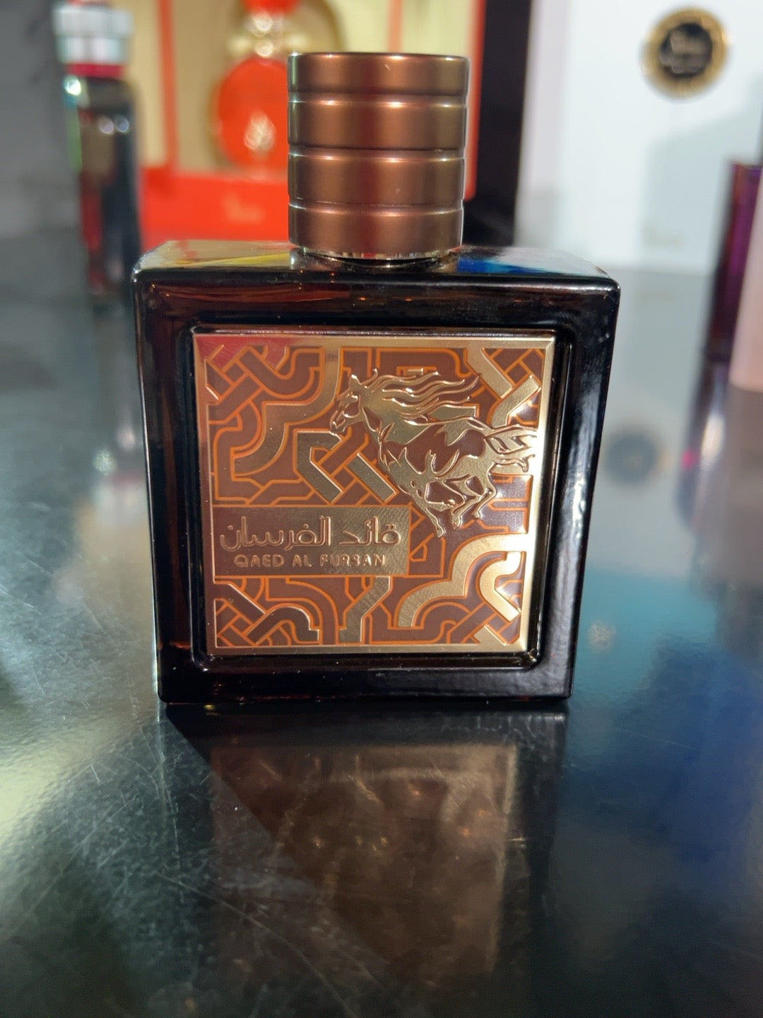 Lattafa Qaed Al Fursan donated Blessing Shelf bottle