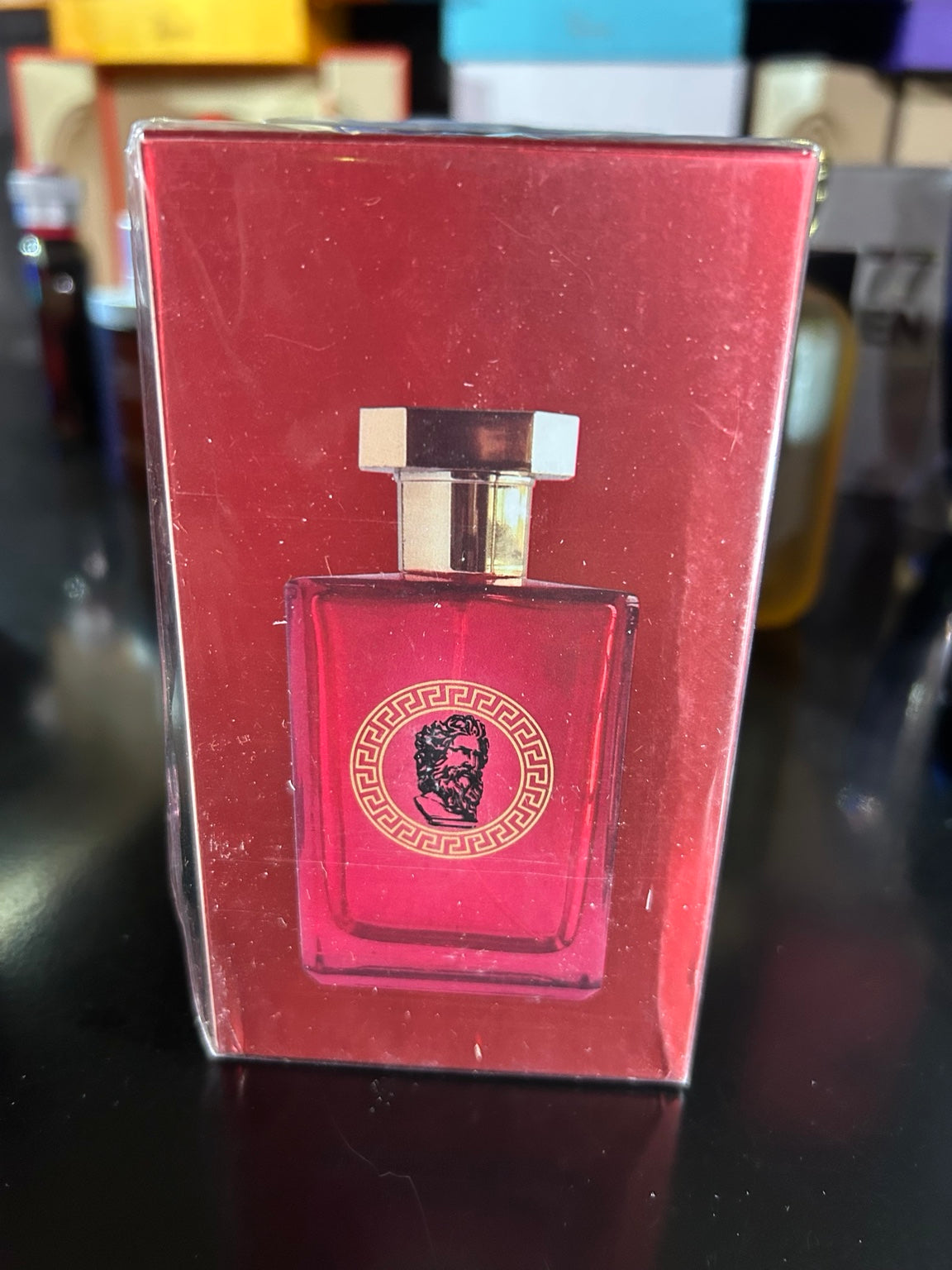 Actual donated Vesante Red for Men 100ml Eau de Parfum box front