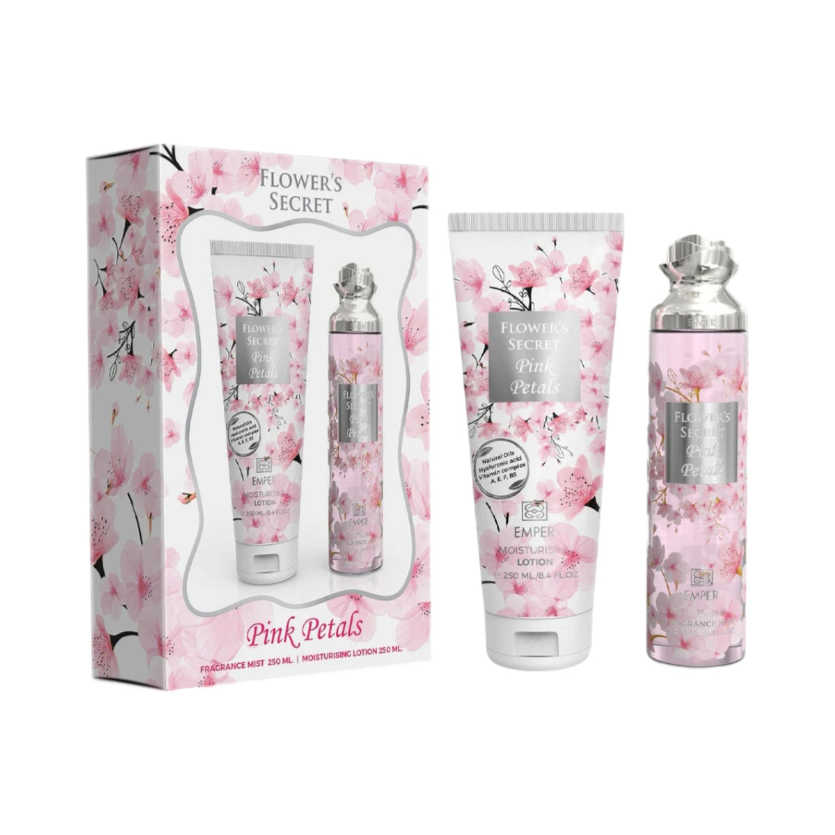 Emper Flower’s Secret Pink Petals Body Mist & Lotion Gift Set — 2 Pieces