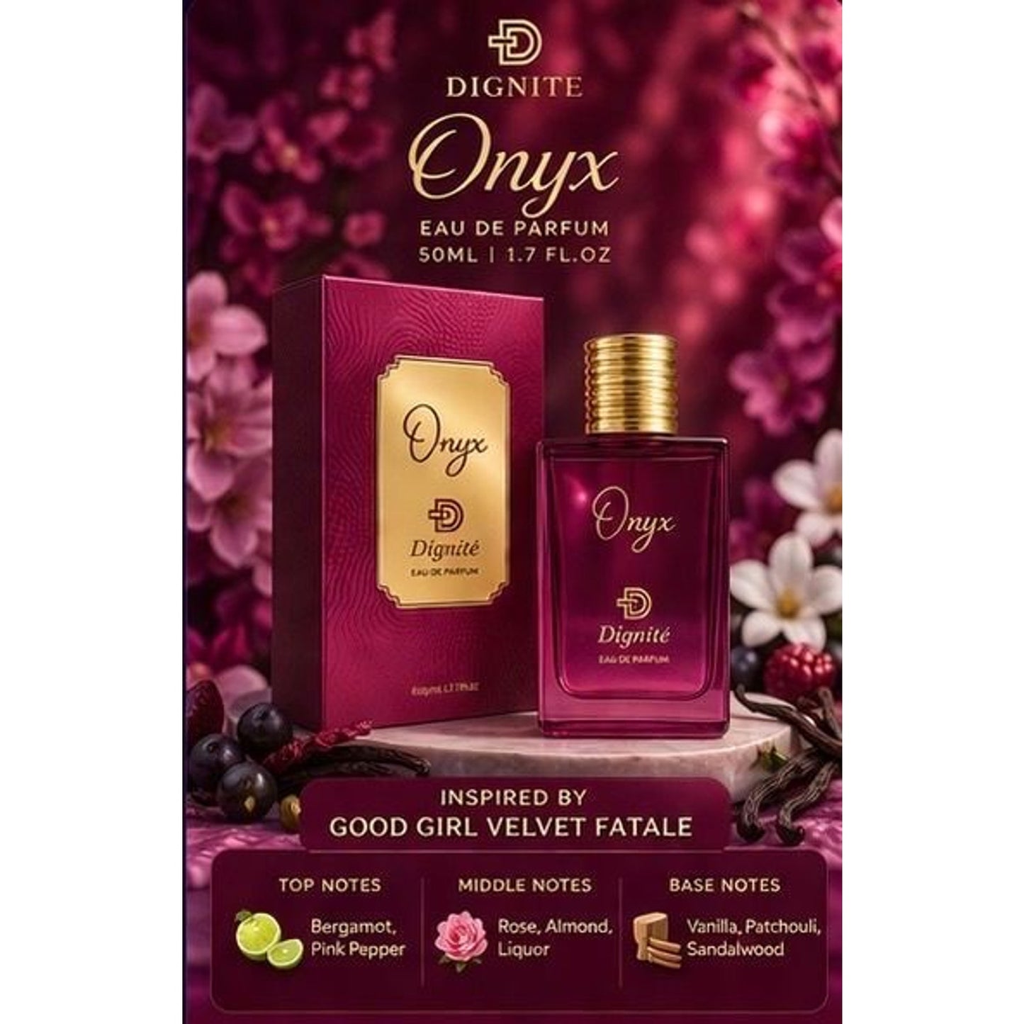 Dignite Onyx Women’s Eau de Parfum – 50ml