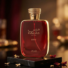 Rasasi Hawas love styled product photo