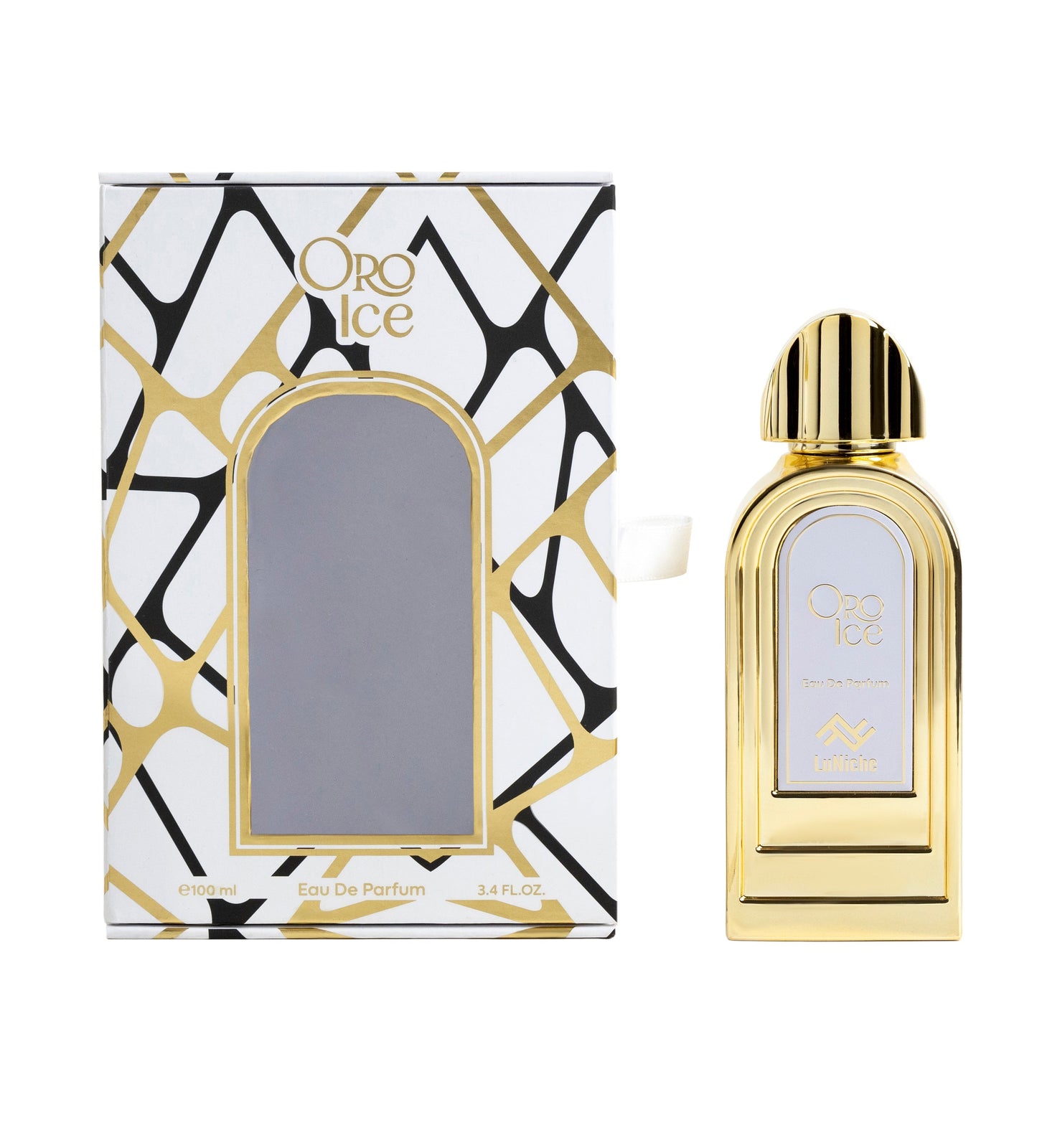 LuNiche Oro Ice Eau de Parfum 100ml bottle and box