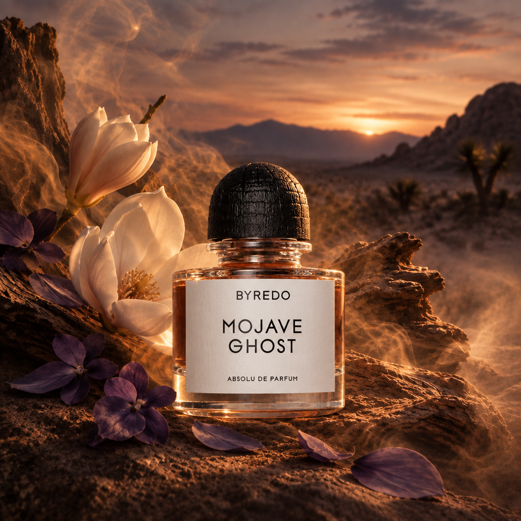 Mojave Ghost Absolu bottle in scent scene