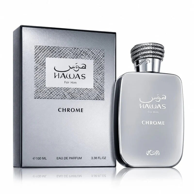 Rasasi Hawas Chrome Men’s Eau de Parfum – 100ml