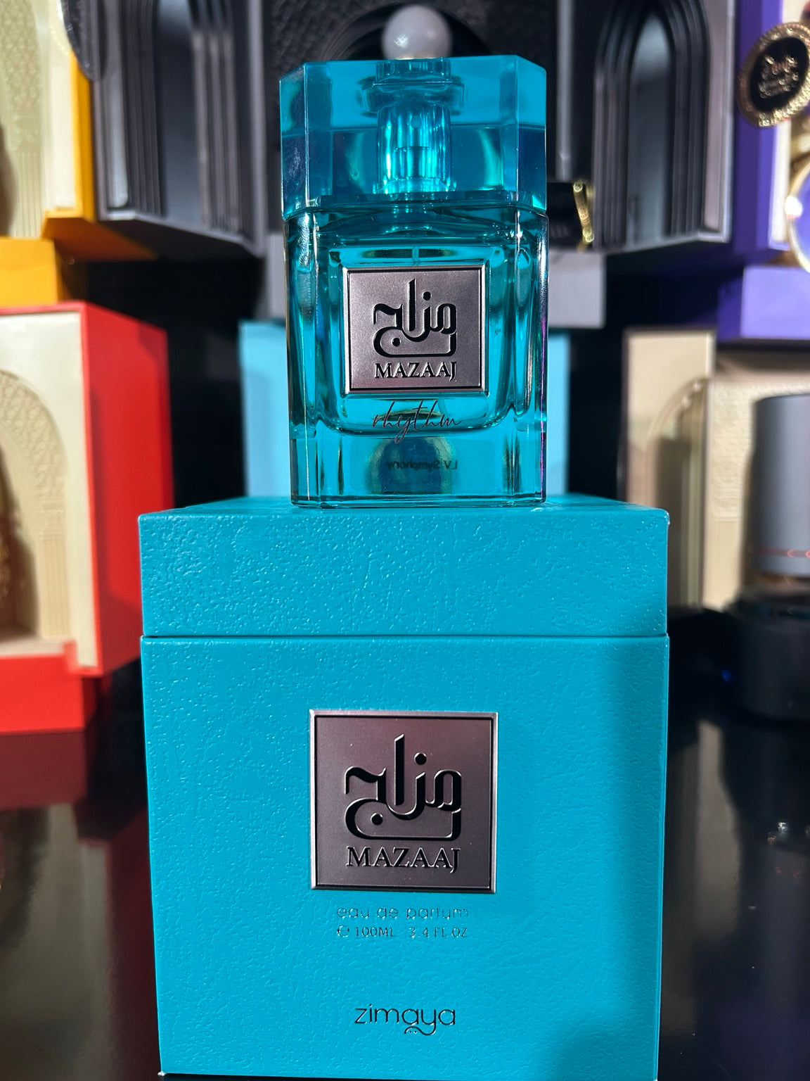 Zimaya Mazaaj 100ml personal-collection bottle and box